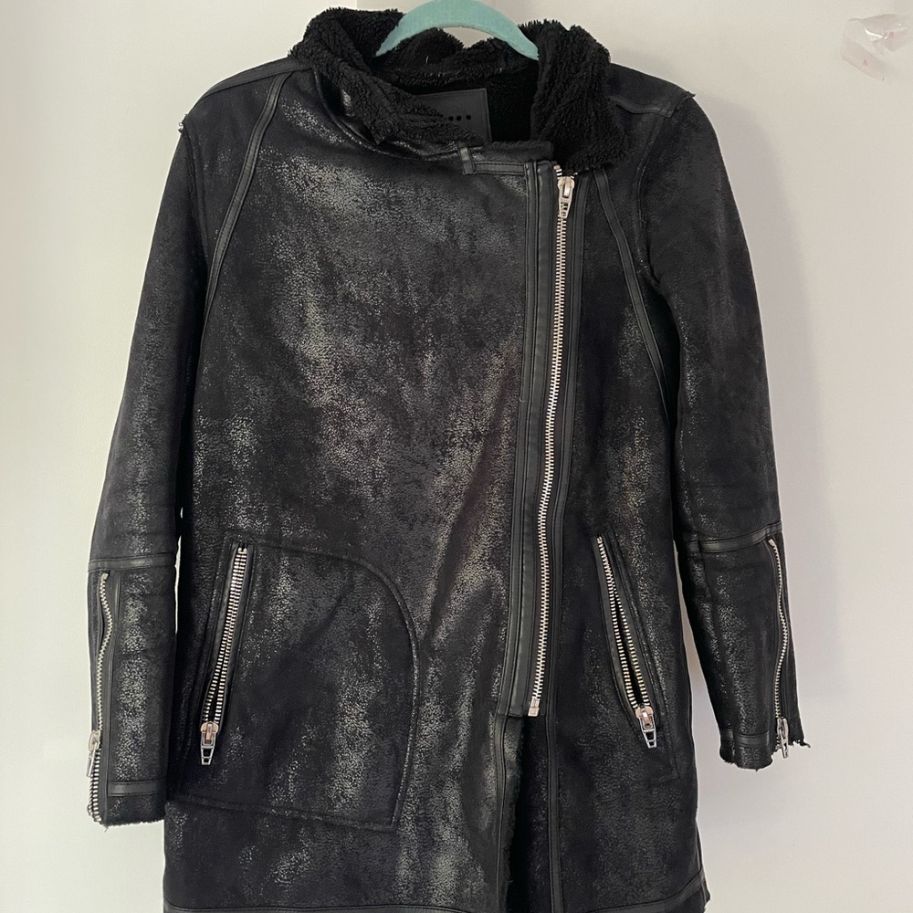 Blank NYC black coat with shimmer
